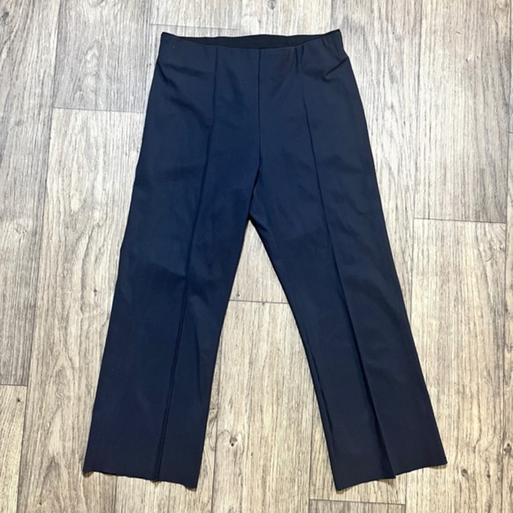 Athleta Pants XS Black Wide Leg Cropped Pull On Yoga‎ Lounge Career Travel